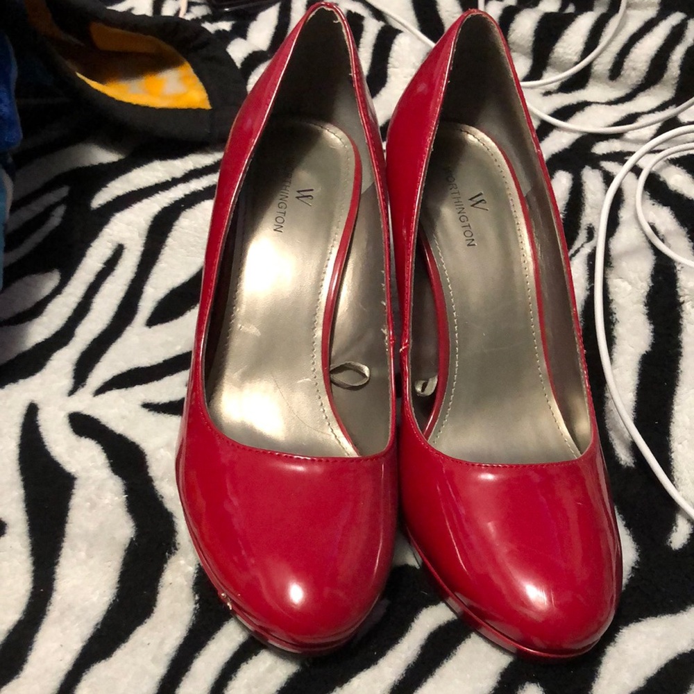 Worthington Red Patent Leather Heels